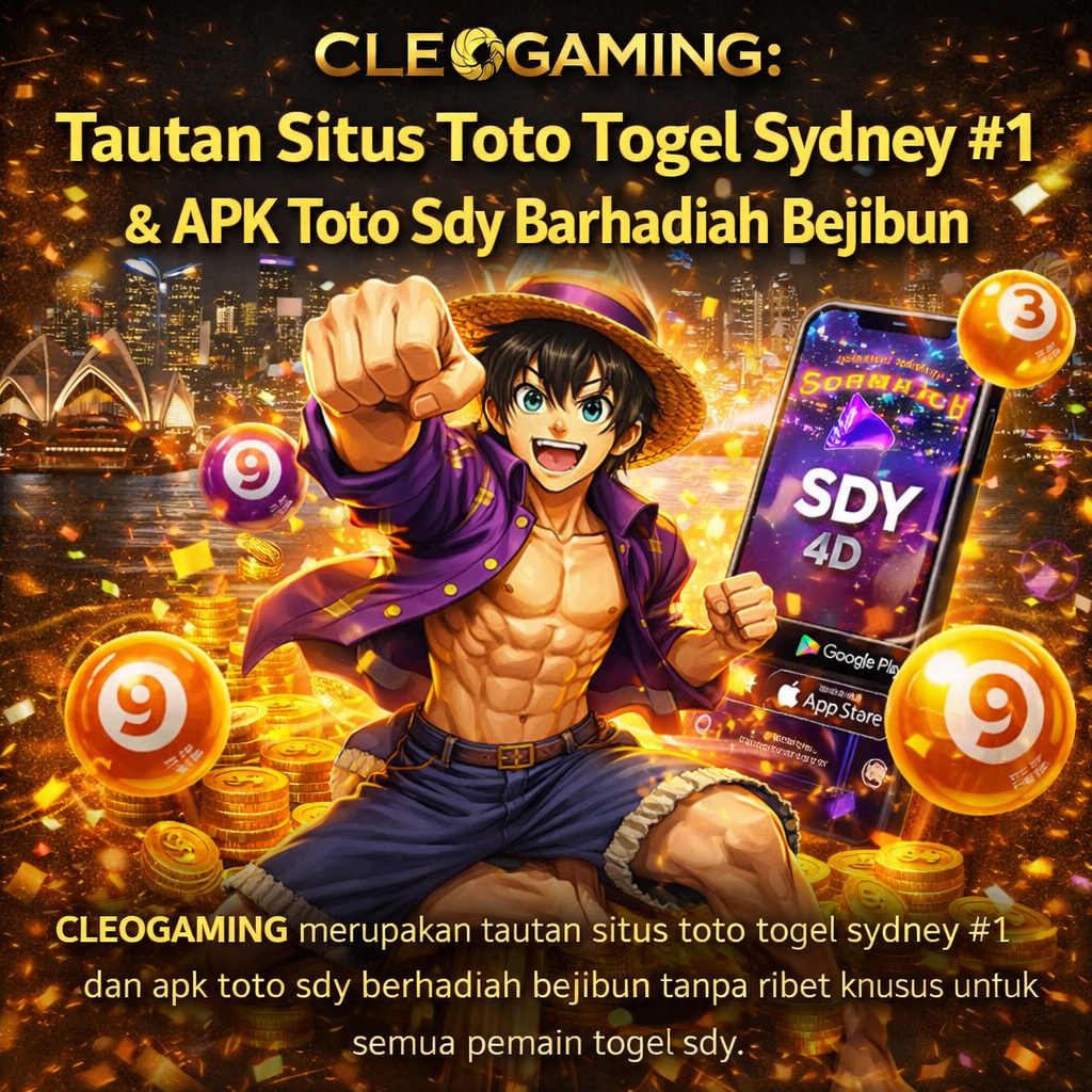 CLEOGAMING merupakan tautan situs toto togel sydney #1 dan apk toto sdy berhadiah bejibun tanpa ribet khusus untuk semua pemain togel sdy.